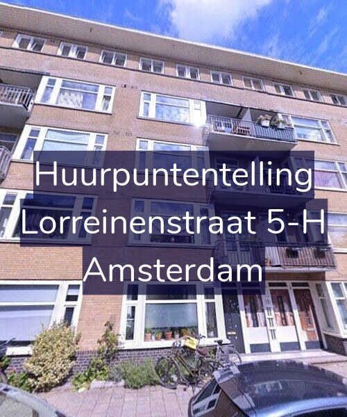 Foto gevel Huurpuntentelling voor Lorreinenstraat 5-H, Amsterdam