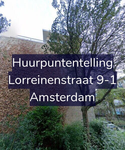 Foto gevel Huurpuntentelling voor Lorreinenstraat 9-1, Amsterdam
