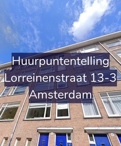 Foto gevel Huurpuntentelling voor Lorreinenstraat 13-3, Amsterdam