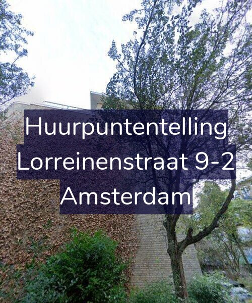 Foto gevel Huurpuntentelling voor Lorreinenstraat 9-2, Amsterdam