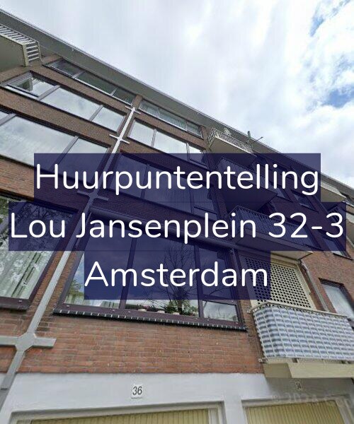 Foto gevel Huurpuntentelling voor Lou Jansenplein 32-3, Amsterdam