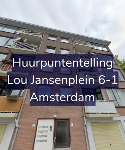 Foto gevel Huurpuntentelling voor Lou Jansenplein 6-1, Amsterdam
