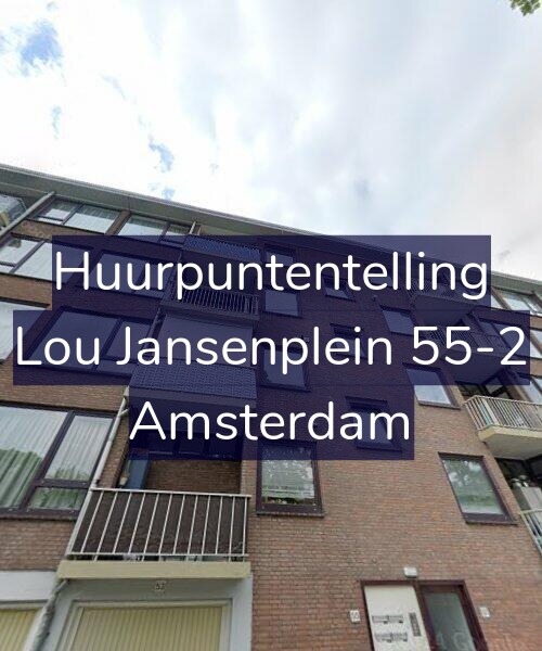 Foto gevel Huurpuntentelling voor Lou Jansenplein 55-2, Amsterdam