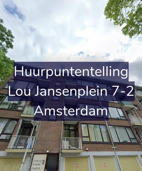 Foto gevel Huurpuntentelling voor Lou Jansenplein 7-2, Amsterdam