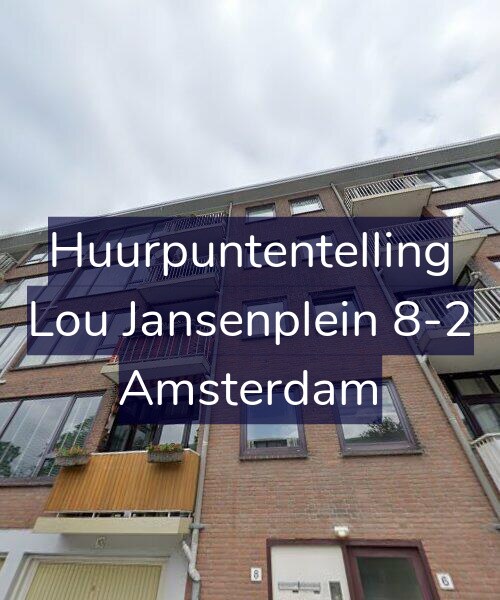 Foto gevel Huurpuntentelling voor Lou Jansenplein 8-2, Amsterdam