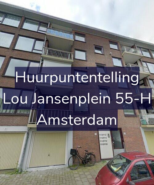Foto gevel Huurpuntentelling voor Lou Jansenplein 55-H, Amsterdam