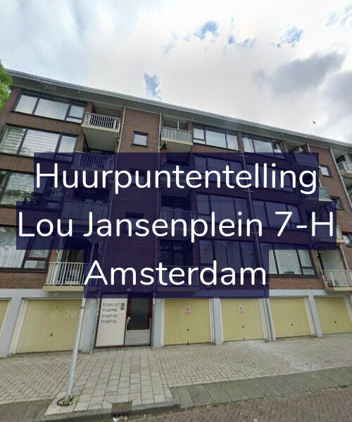 Foto gevel Huurpuntentelling voor Lou Jansenplein 7-H, Amsterdam