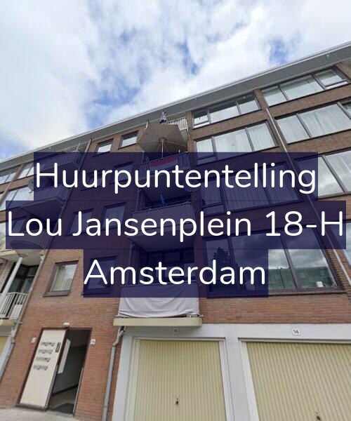 Foto gevel Huurpuntentelling voor Lou Jansenplein 18-H, Amsterdam