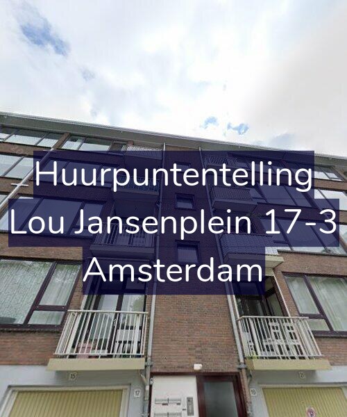 Foto gevel Huurpuntentelling voor Lou Jansenplein 17-3, Amsterdam