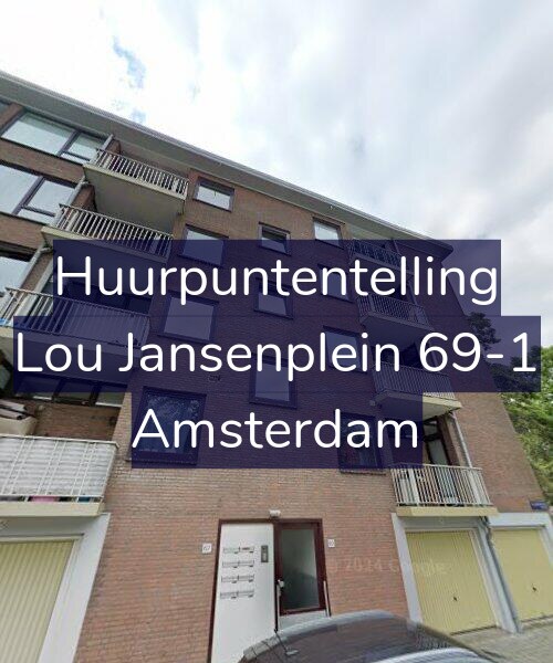 Foto gevel Huurpuntentelling voor Lou Jansenplein 69-1, Amsterdam