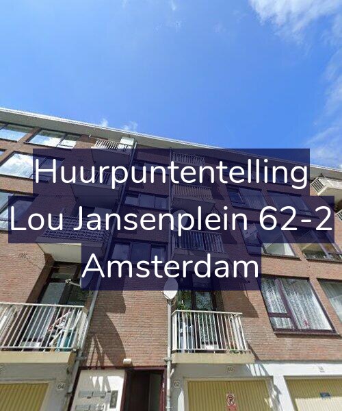 Foto gevel Huurpuntentelling voor Lou Jansenplein 62-2, Amsterdam