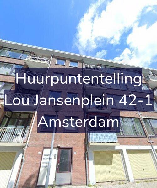 Foto gevel Huurpuntentelling voor Lou Jansenplein 42-1, Amsterdam