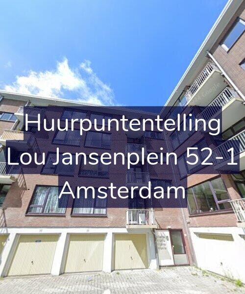 Foto gevel Huurpuntentelling voor Lou Jansenplein 52-1, Amsterdam