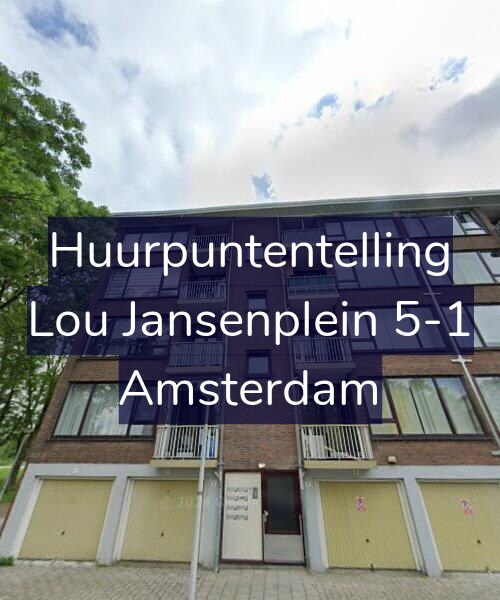 Foto gevel Huurpuntentelling voor Lou Jansenplein 5-1, Amsterdam