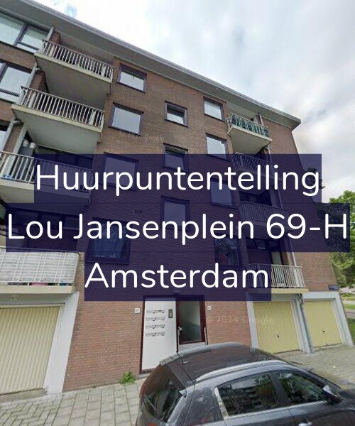 Foto gevel Huurpuntentelling voor Lou Jansenplein 69-H, Amsterdam