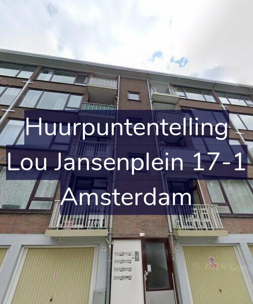 Foto gevel Huurpuntentelling voor Lou Jansenplein 17-1, Amsterdam