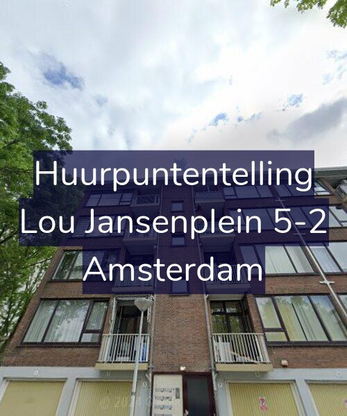 Foto gevel Huurpuntentelling voor Lou Jansenplein 5-2, Amsterdam