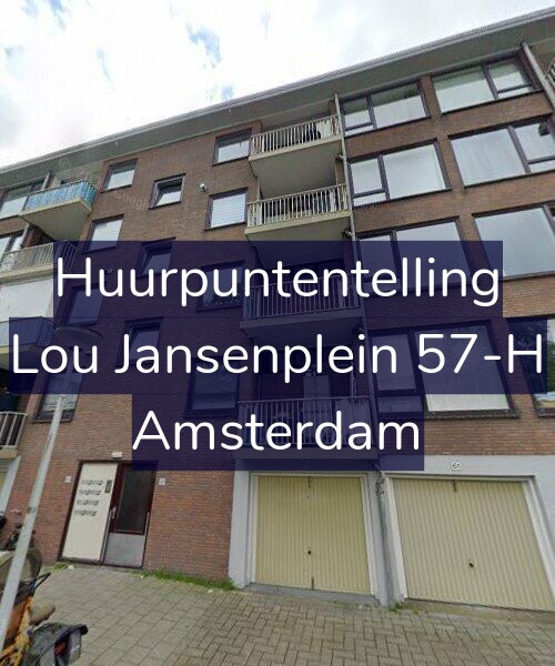Foto gevel Huurpuntentelling voor Lou Jansenplein 57-H, Amsterdam