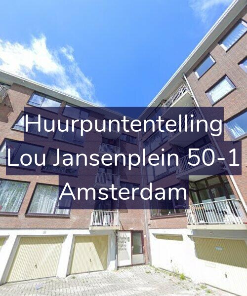 Foto gevel Huurpuntentelling voor Lou Jansenplein 50-1, Amsterdam