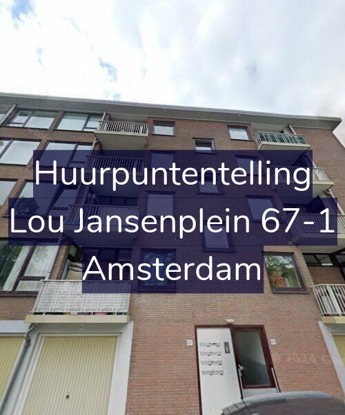 Foto gevel Huurpuntentelling voor Lou Jansenplein 67-1, Amsterdam