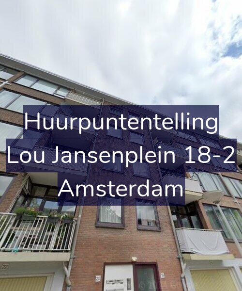 Foto gevel Huurpuntentelling voor Lou Jansenplein 18-2, Amsterdam