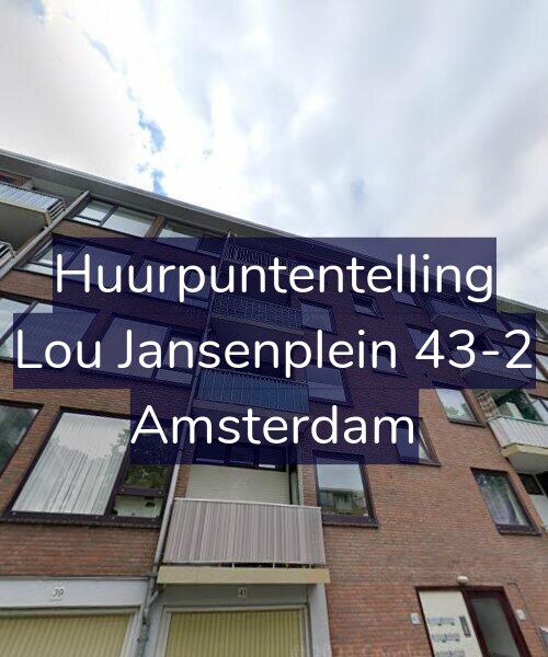 Foto gevel Huurpuntentelling voor Lou Jansenplein 43-2, Amsterdam