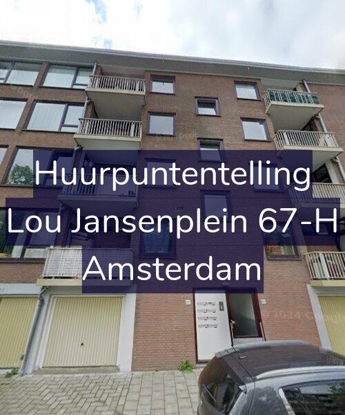 Foto gevel Huurpuntentelling voor Lou Jansenplein 67-H, Amsterdam