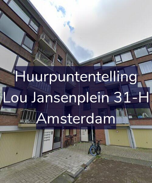 Foto gevel Huurpuntentelling voor Lou Jansenplein 31-H, Amsterdam
