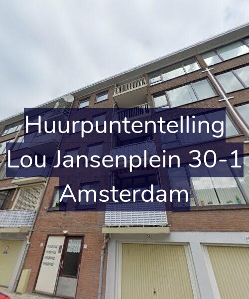 Foto gevel Huurpuntentelling voor Lou Jansenplein 30-1, Amsterdam