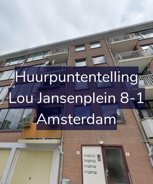Foto gevel Huurpuntentelling voor Lou Jansenplein 8-1, Amsterdam