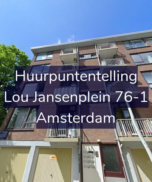 Foto gevel Huurpuntentelling voor Lou Jansenplein 76-1, Amsterdam