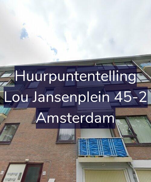 Foto gevel Huurpuntentelling voor Lou Jansenplein 45-2, Amsterdam