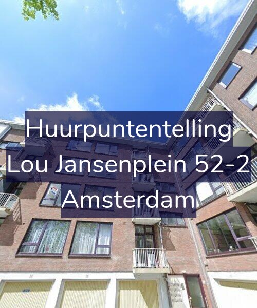 Foto gevel Huurpuntentelling voor Lou Jansenplein 52-2, Amsterdam