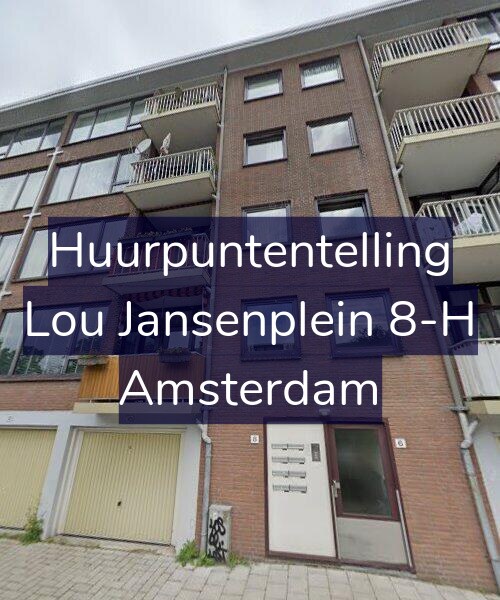 Foto gevel Huurpuntentelling voor Lou Jansenplein 8-H, Amsterdam