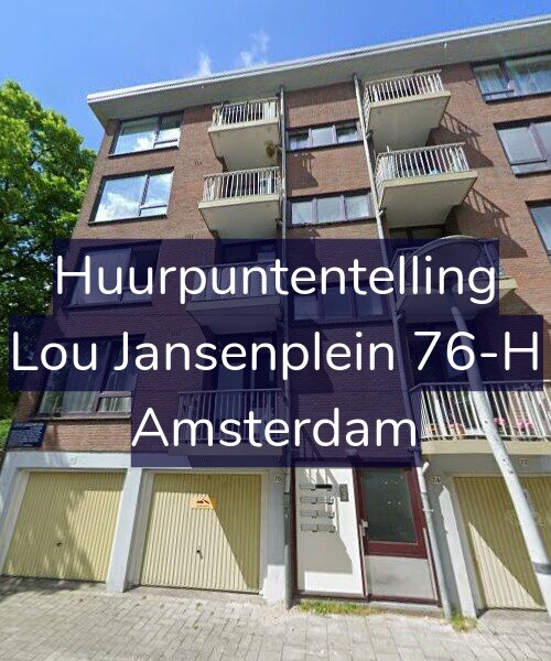 Foto gevel Huurpuntentelling voor Lou Jansenplein 76-H, Amsterdam