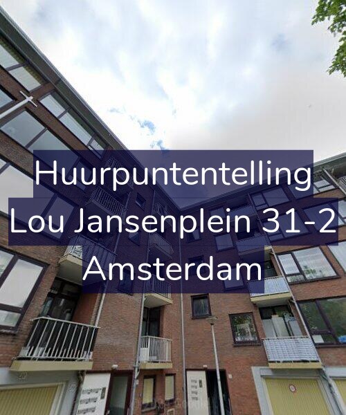 Foto gevel Huurpuntentelling voor Lou Jansenplein 31-2, Amsterdam