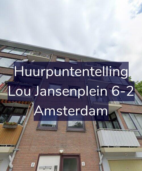 Foto gevel Huurpuntentelling voor Lou Jansenplein 6-2, Amsterdam
