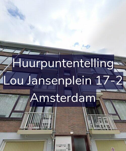 Foto gevel Huurpuntentelling voor Lou Jansenplein 17-2, Amsterdam