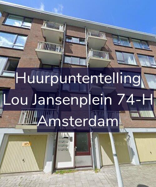 Foto gevel Huurpuntentelling voor Lou Jansenplein 74-H, Amsterdam