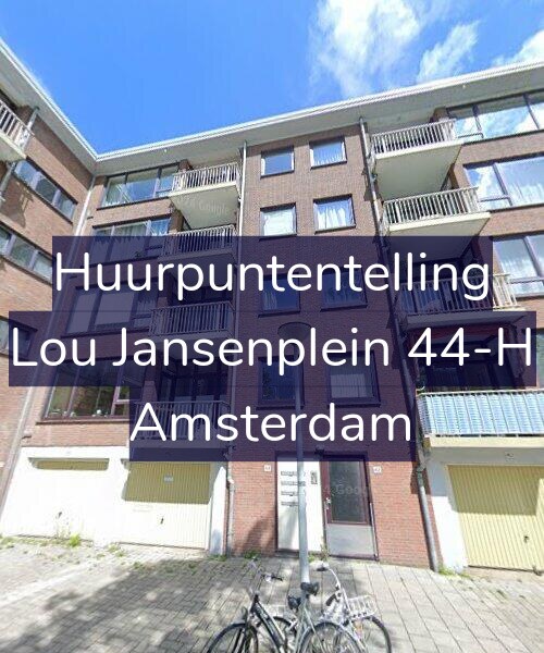 Foto gevel Huurpuntentelling voor Lou Jansenplein 44-H, Amsterdam