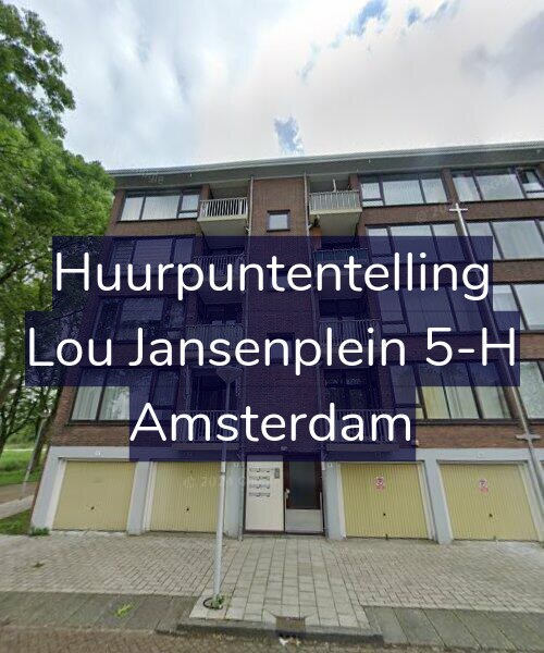 Foto gevel Huurpuntentelling voor Lou Jansenplein 5-H, Amsterdam