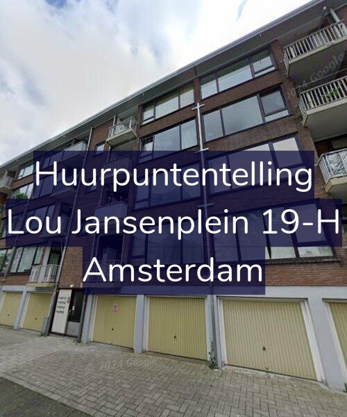 Foto gevel Huurpuntentelling voor Lou Jansenplein 19-H, Amsterdam