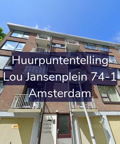 Foto gevel Huurpuntentelling voor Lou Jansenplein 74-1, Amsterdam