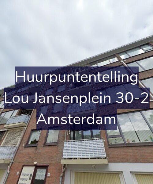 Foto gevel Huurpuntentelling voor Lou Jansenplein 30-2, Amsterdam
