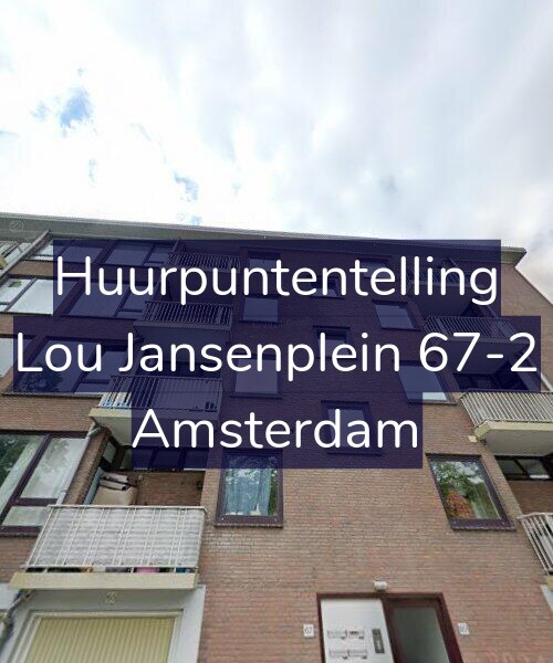 Foto gevel Huurpuntentelling voor Lou Jansenplein 67-2, Amsterdam