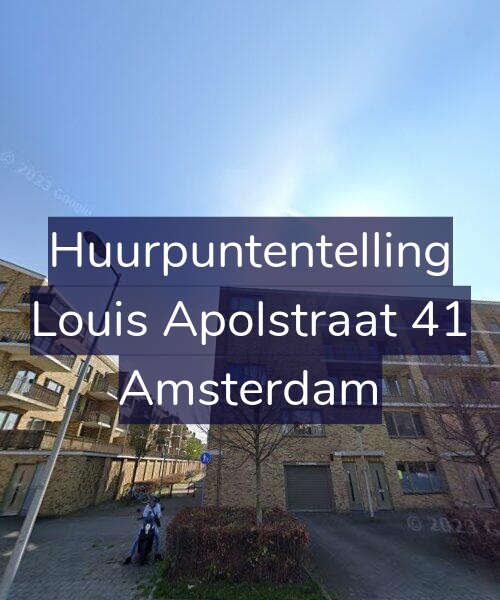 Foto gevel Huurpuntentelling voor Louis Apolstraat 41, Amsterdam