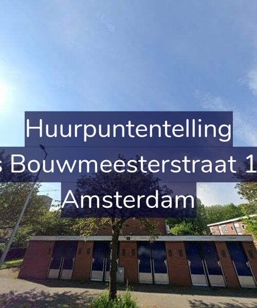 Foto gevel Huurpuntentelling voor Louis Bouwmeesterstraat 196-1, Amsterdam