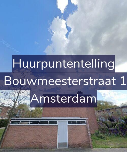 Foto gevel Huurpuntentelling voor Louis Bouwmeesterstraat 112-H, Amsterdam