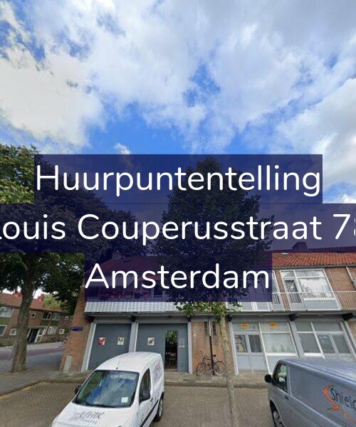 Foto gevel Huurpuntentelling voor Louis Couperusstraat 78, Amsterdam