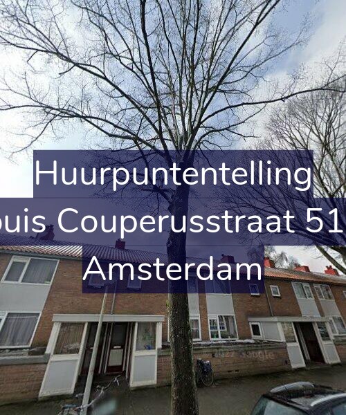 Foto gevel Huurpuntentelling voor Louis Couperusstraat 51-1, Amsterdam